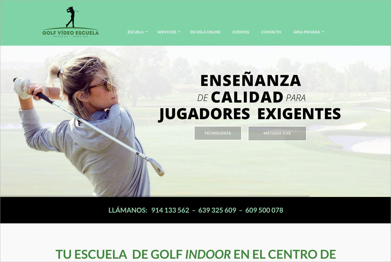 Golf Vídeo Escuela – Web