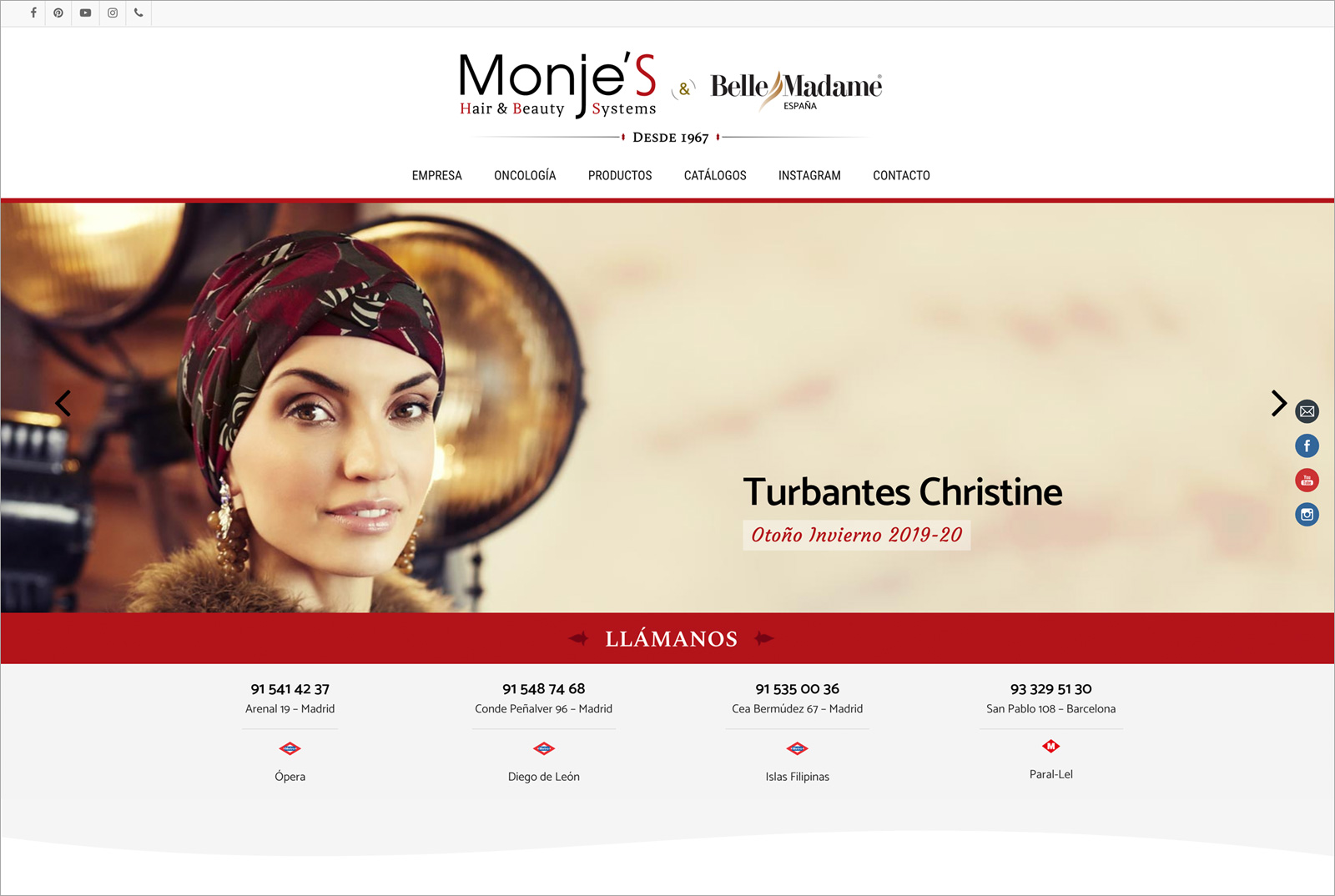 Pelucas Monjes – Web